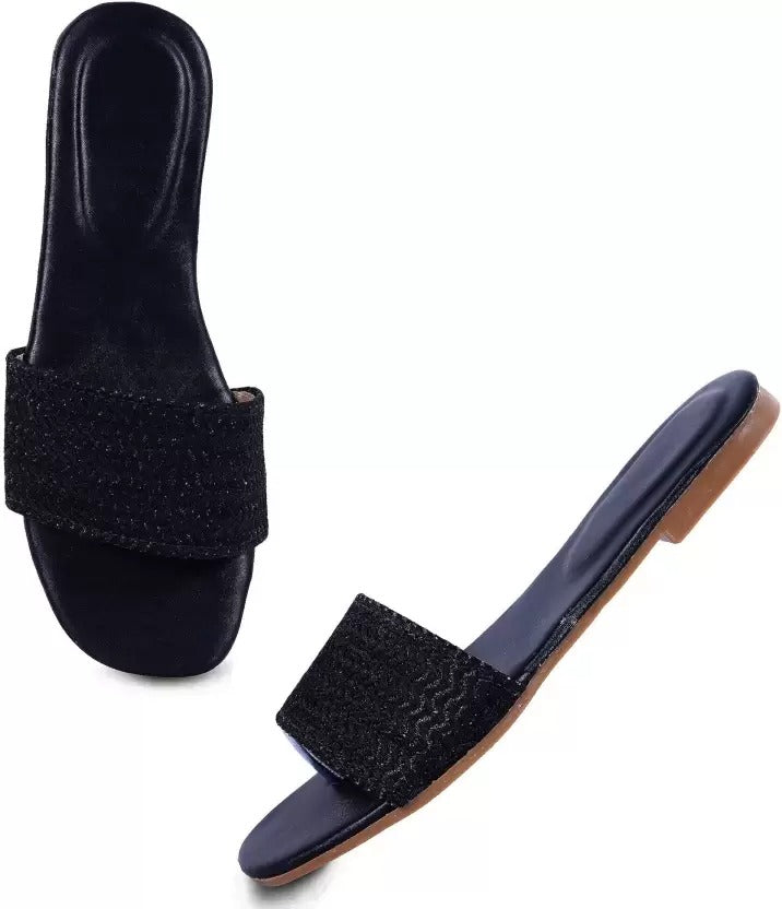 RAVIS Woven Charm Toe-Ring Flats