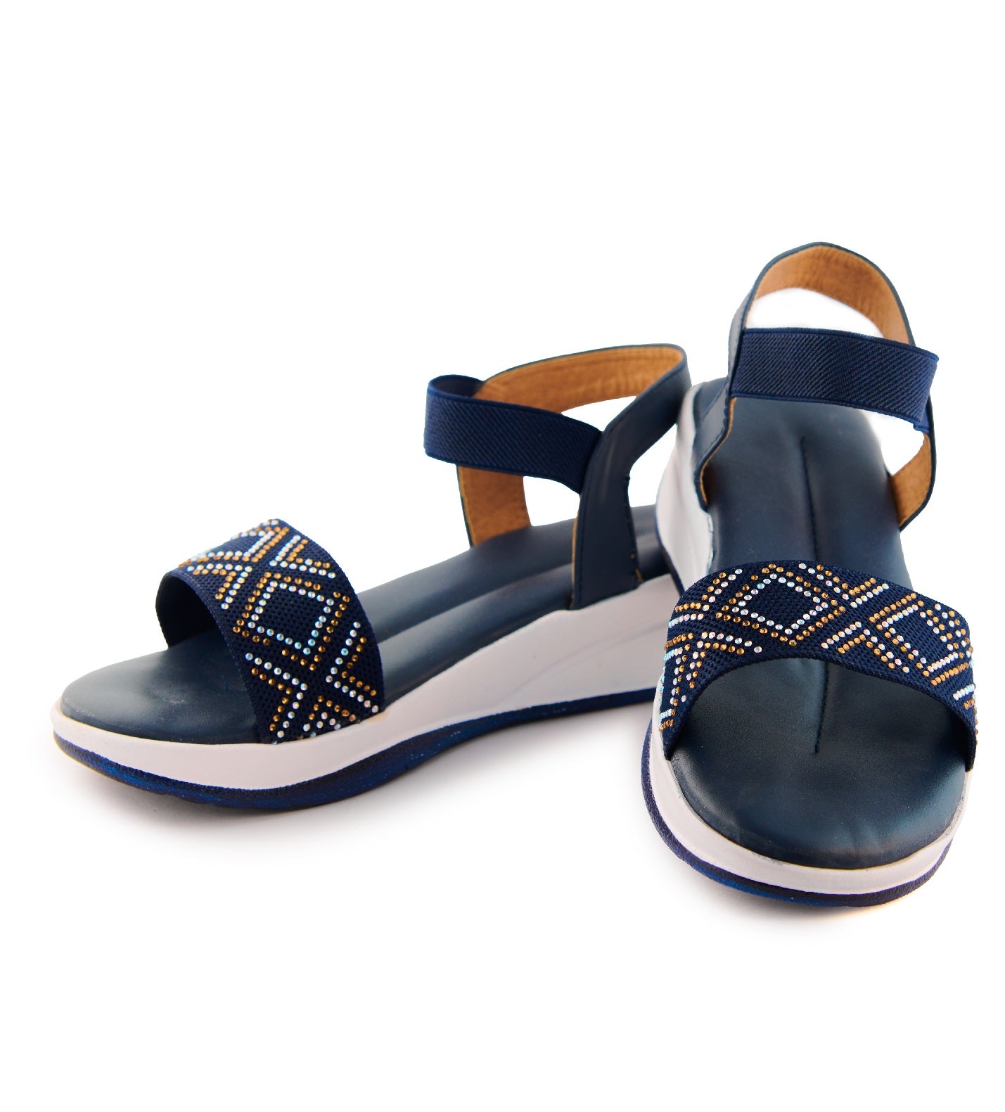 RAVIS SparkleWalk Women's Glitter Strap Sandals