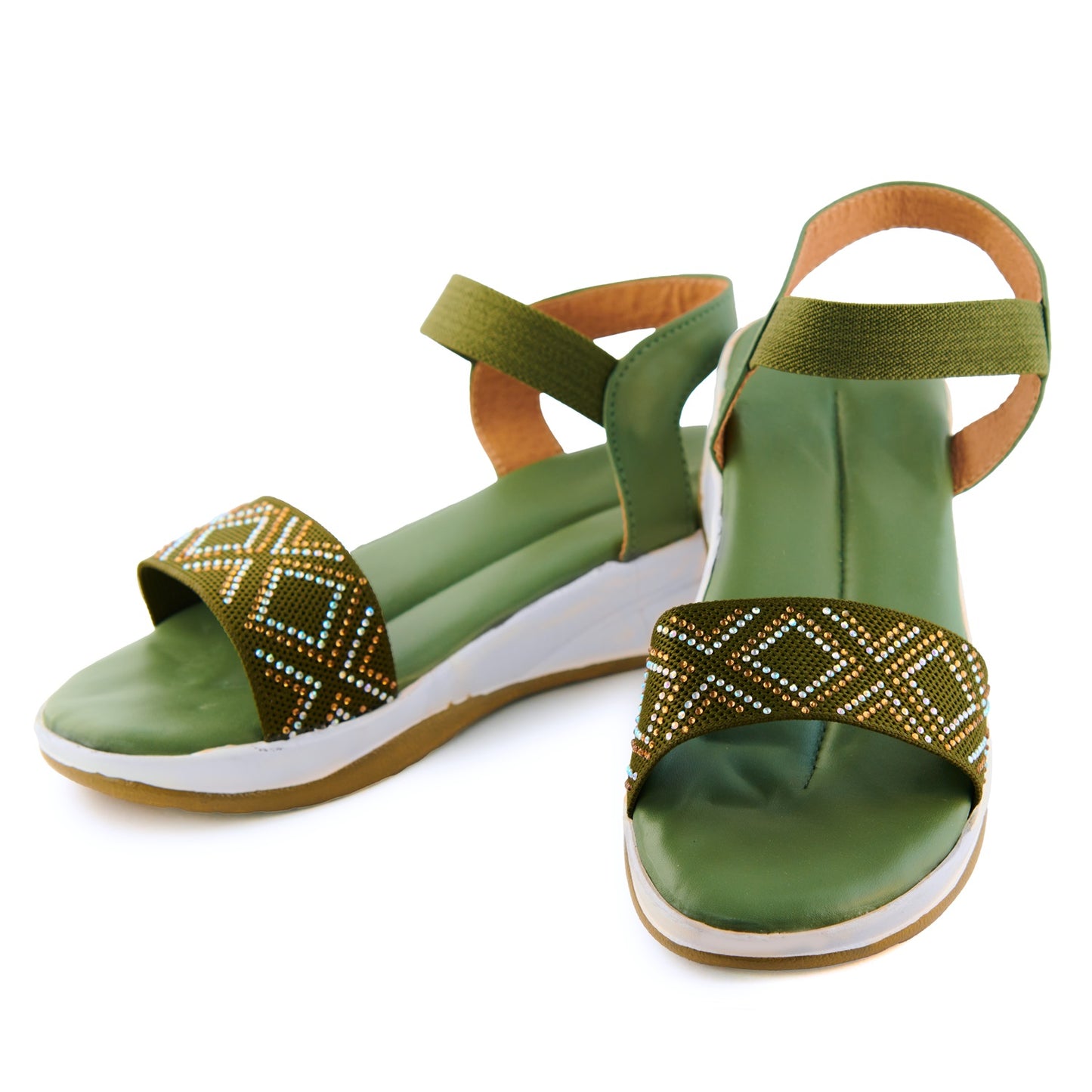 RAVIS SparkleWalk Women's Glitter Strap Sandals