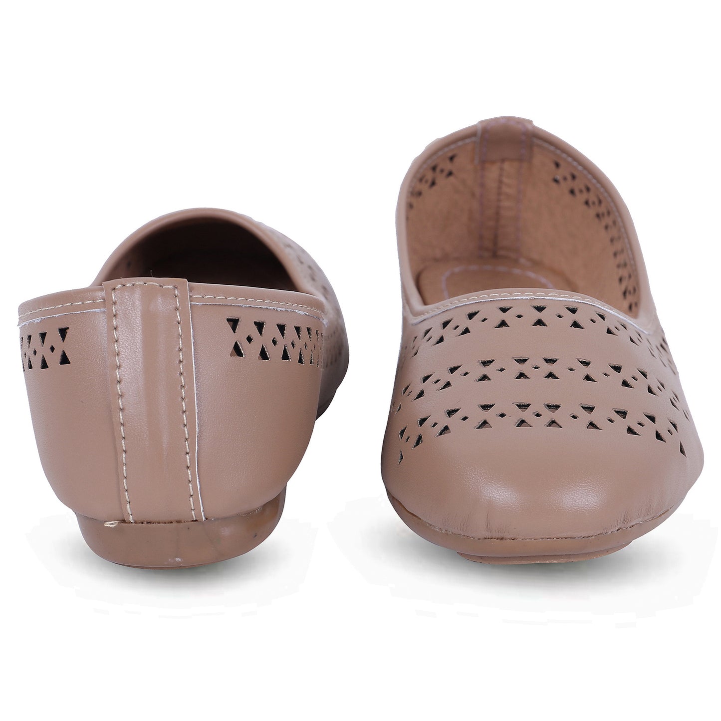 RAVIS DotAura Jutti Flats – Elegant Perforated Design for Daily Comfort