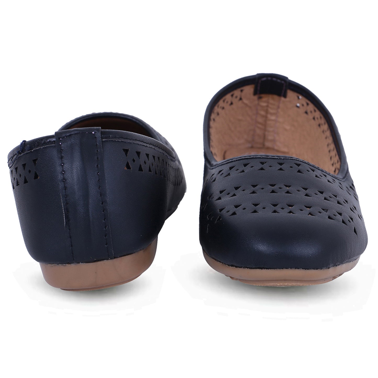 RAVIS DotAura Jutti Flats – Elegant Perforated Design for Daily Comfort