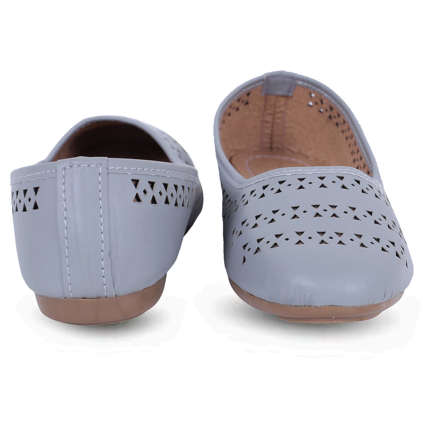 RAVIS DotAura Jutti Flats – Elegant Perforated Design for Daily Comfort