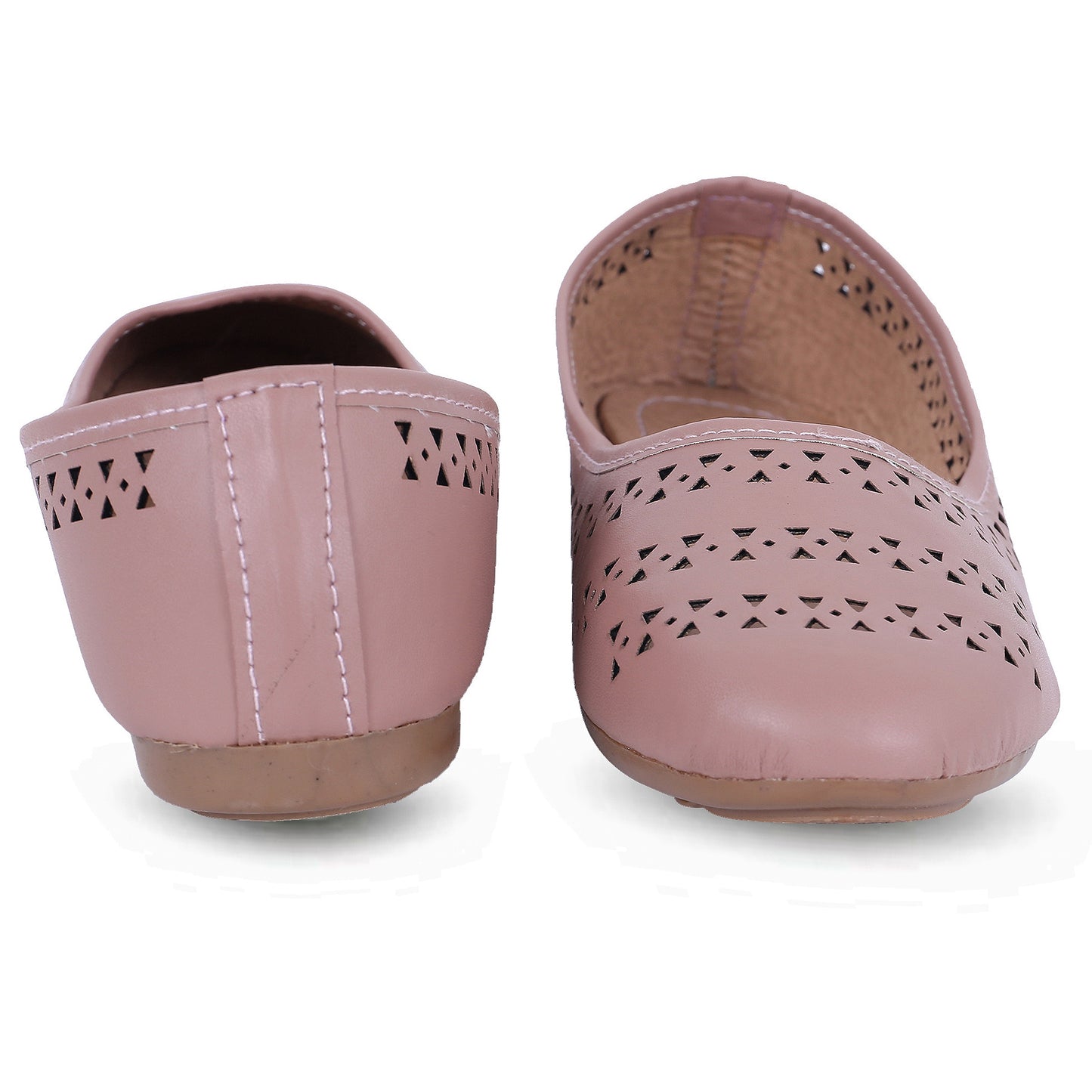 RAVIS DotAura Jutti Flats – Elegant Perforated Design for Daily Comfort