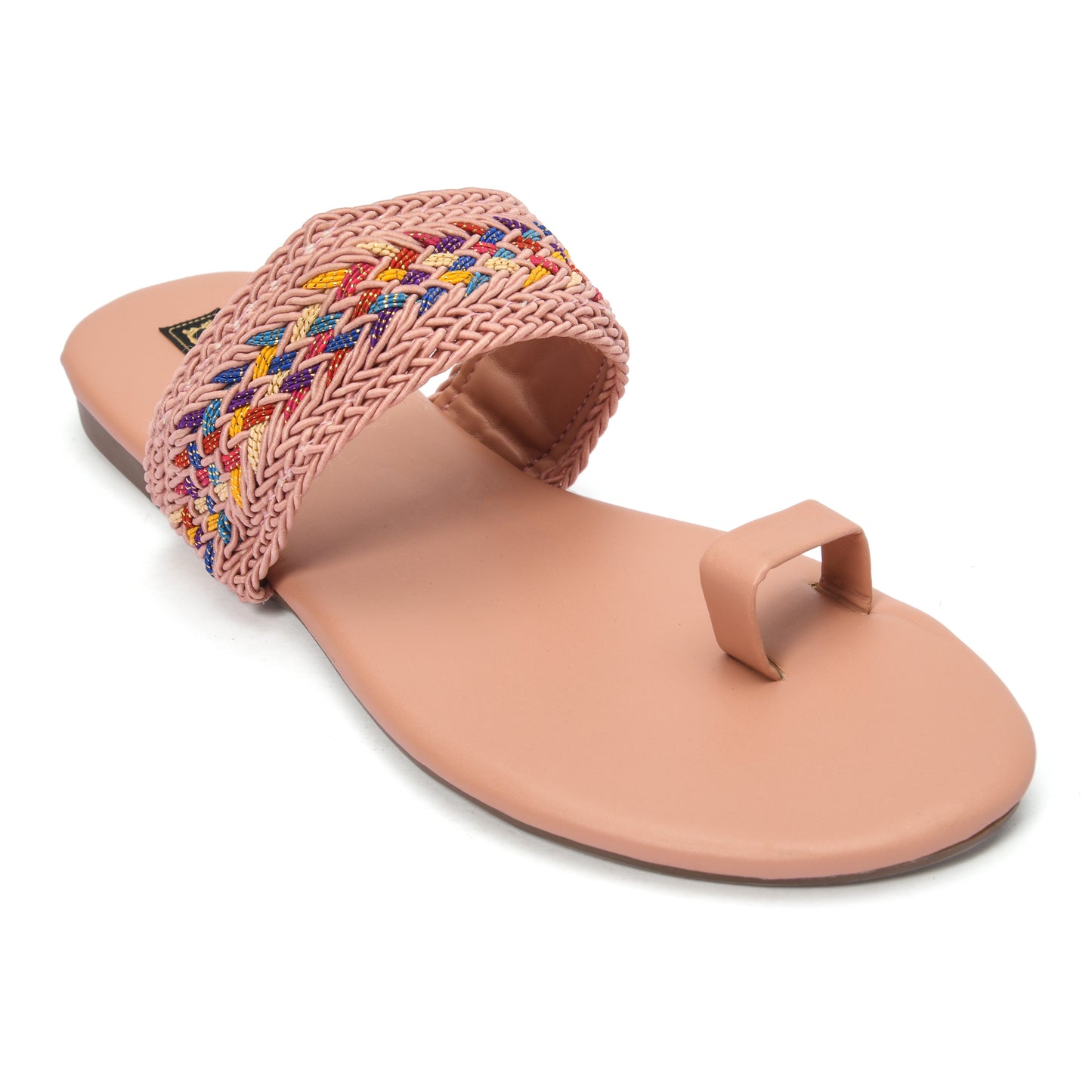 Ravis Ethnic Flat Slippers for Women – Braided Strap & Toe Loop | Daily & Festive Wear
