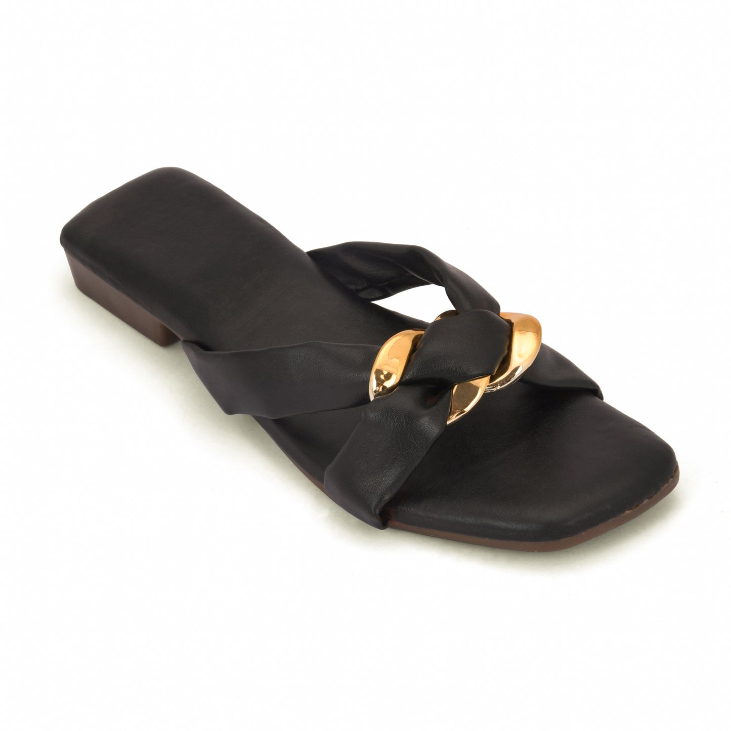 RAVIS Luxe Chain Strap Slippers for Women