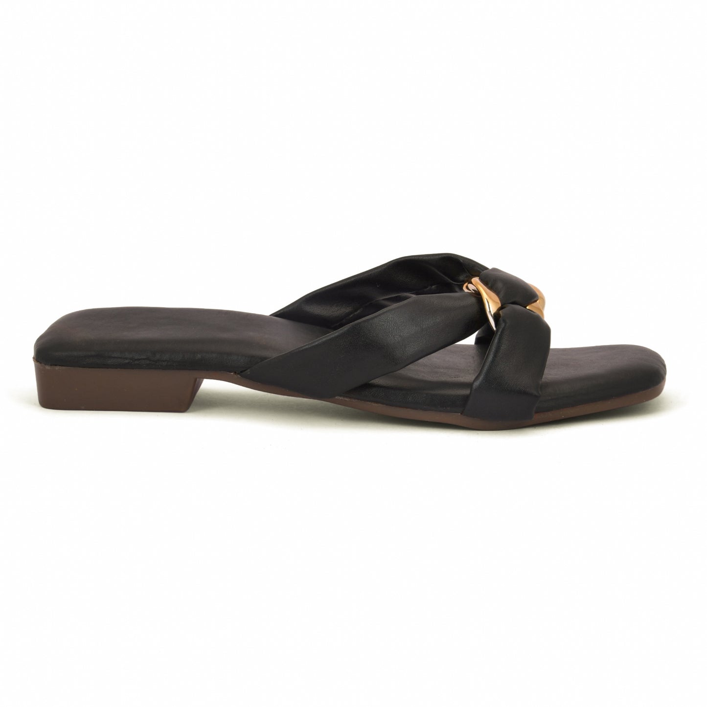 RAVIS Luxe Chain Strap Slippers for Women