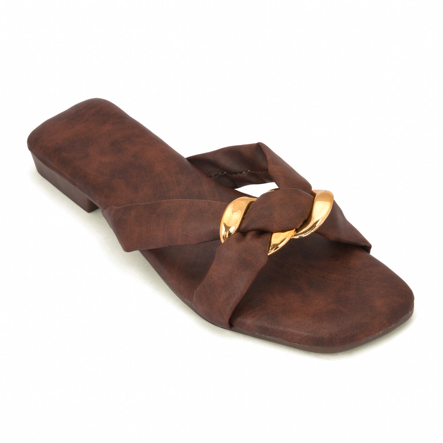 RAVIS Luxe Chain Strap Slippers for Women