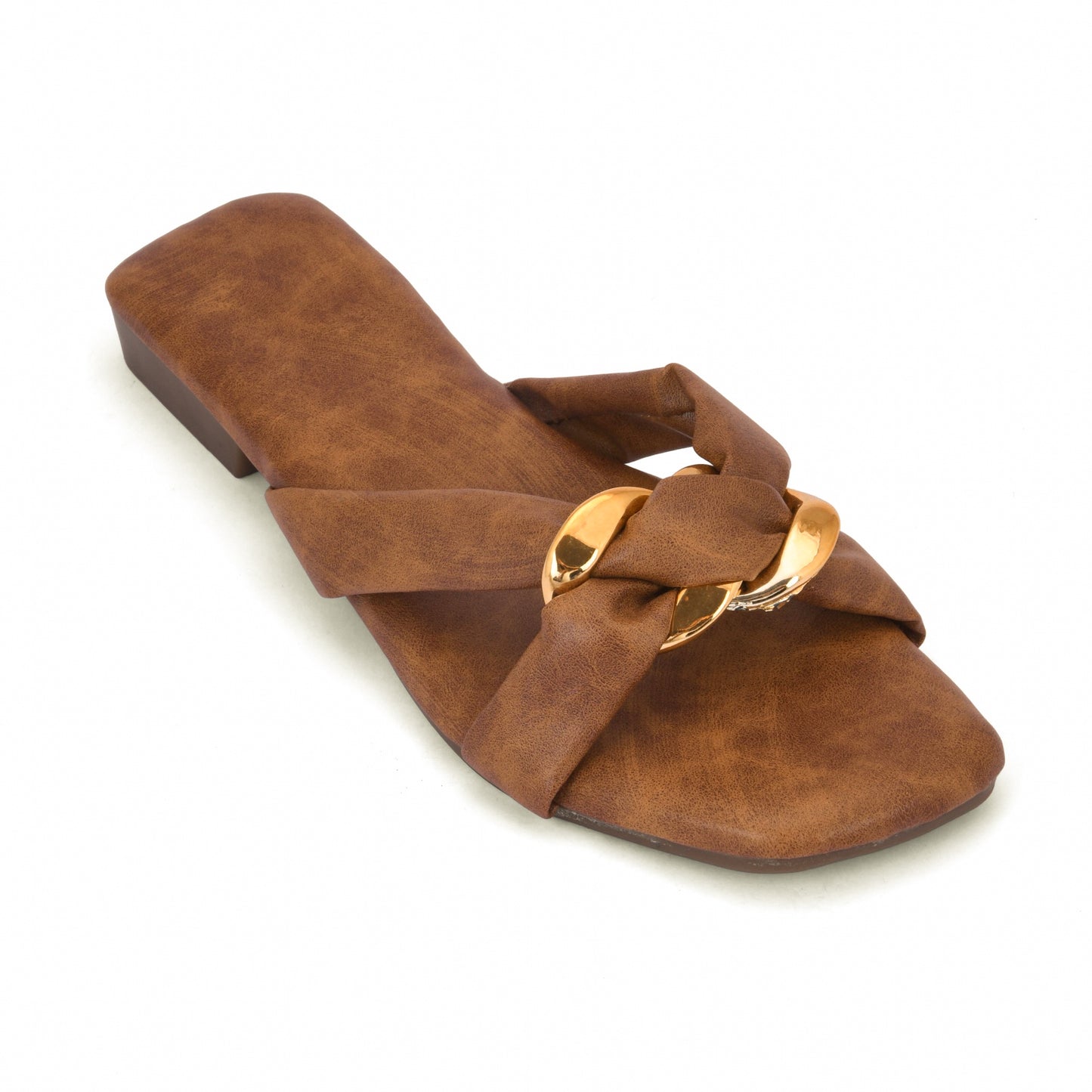 RAVIS Luxe Chain Strap Slippers for Women
