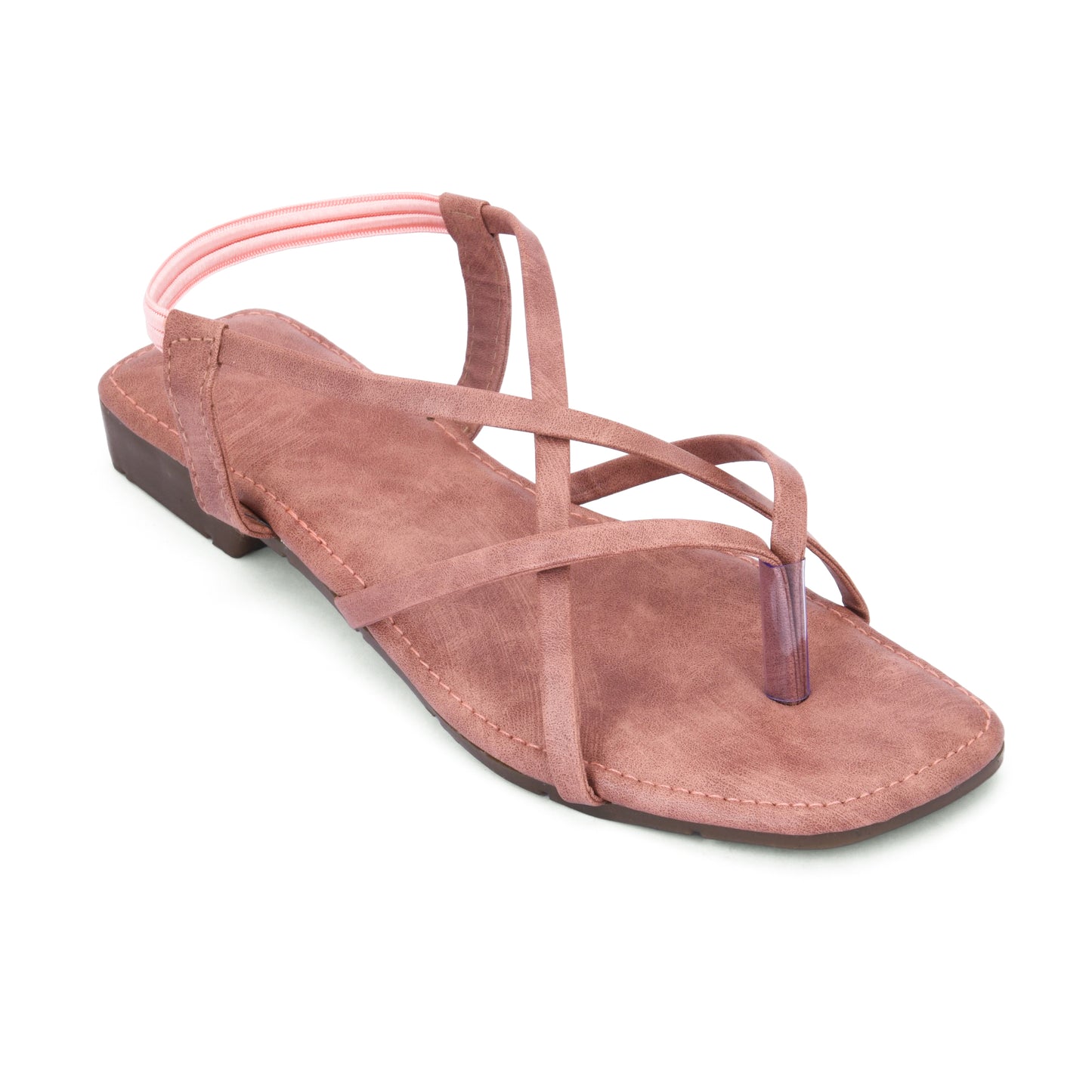 Ravis Triple Elastic Strap Criss-Cross Flats – Stylish Comfort for Everyday