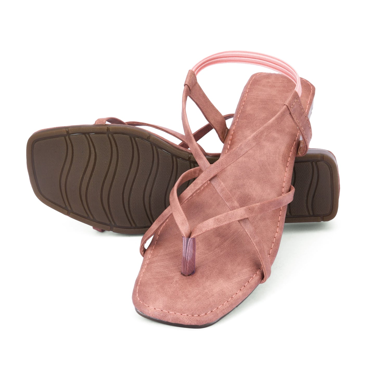 Ravis Triple Elastic Strap Criss-Cross Flats – Stylish Comfort for Everyday