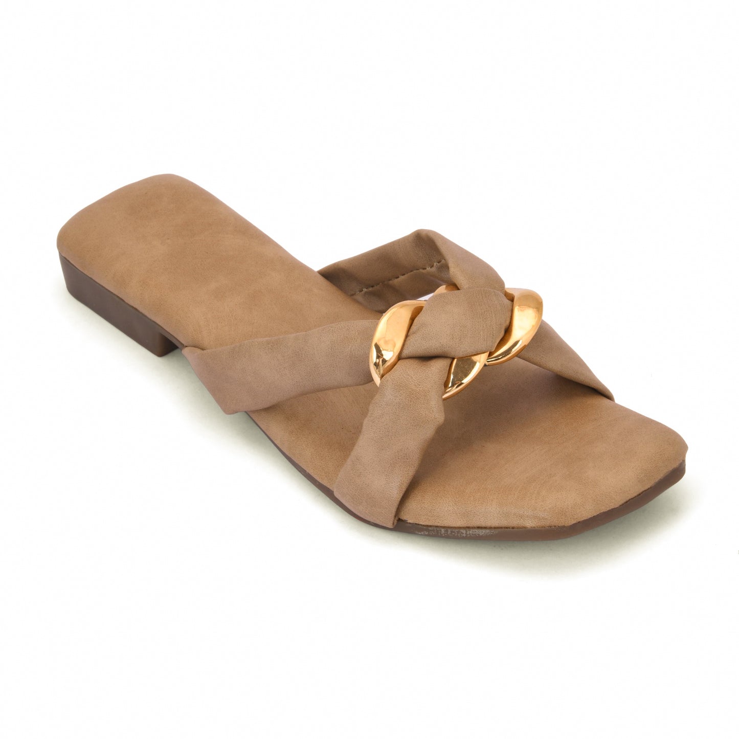RAVIS Luxe Chain Strap Slippers for Women
