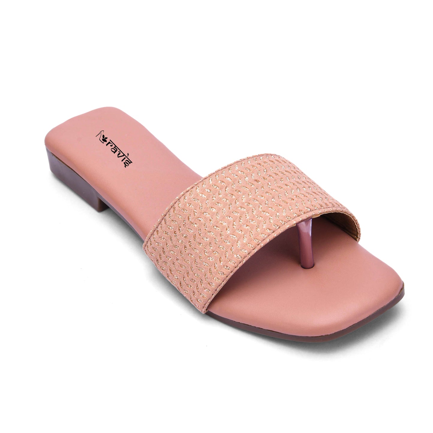 RAVIS Woven Charm Toe-Ring Flats