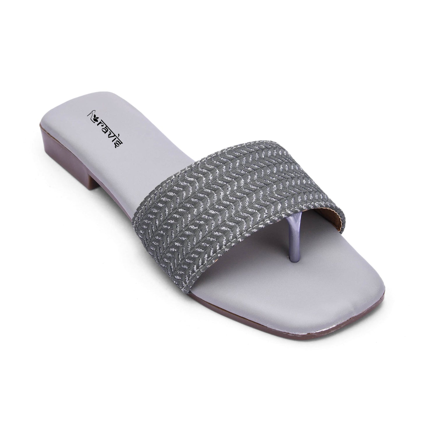 RAVIS Woven Charm Toe-Ring Flats