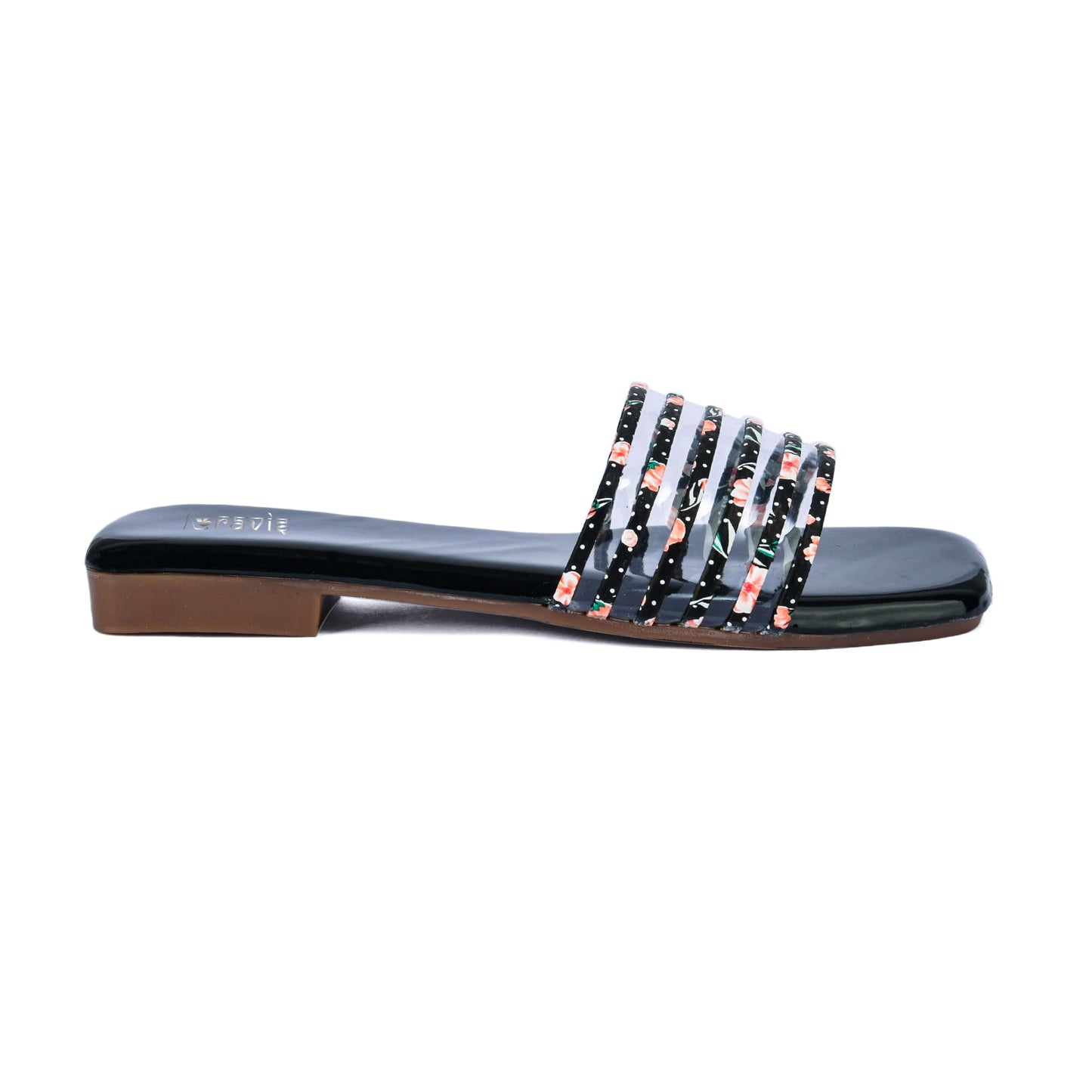 RAVIS Multi-Strap Printed Flat Slippers for Women- Dailywear & Casual Outing