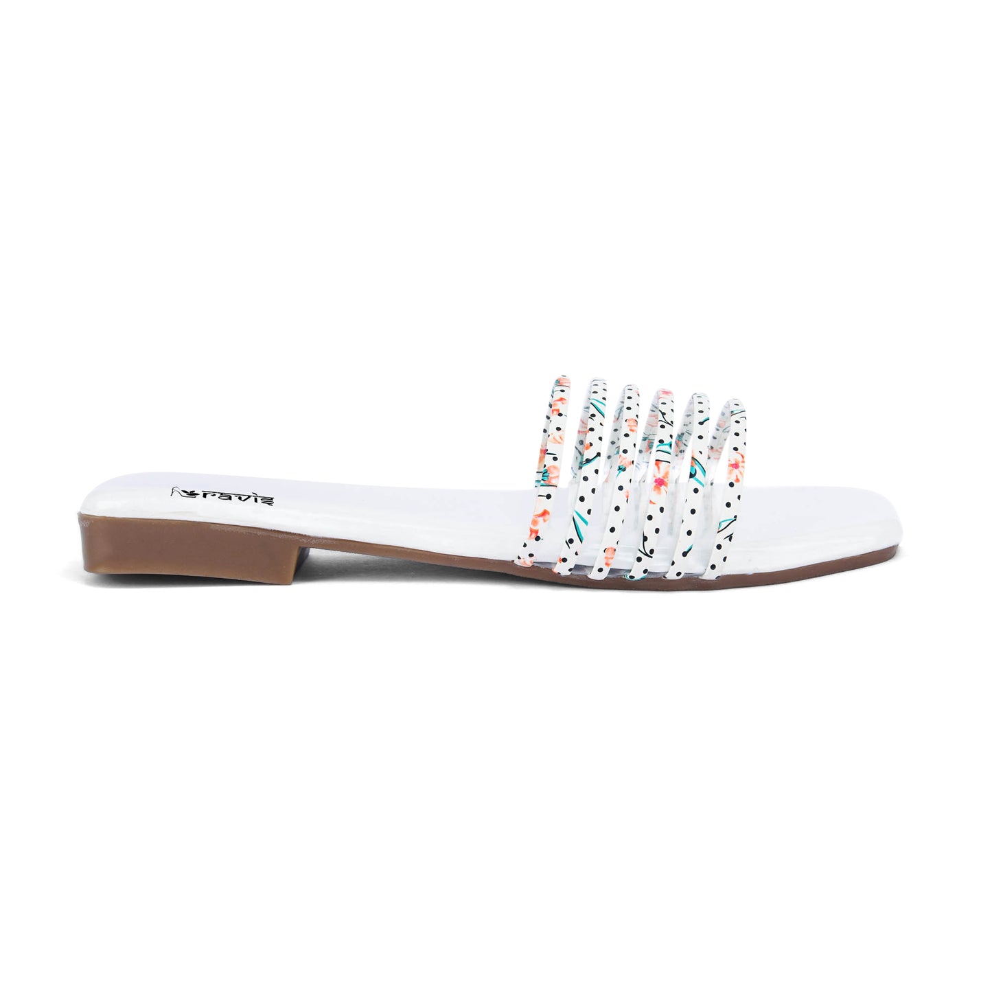 RAVIS Multi-Strap Printed Flat Slippers for Women- Dailywear & Casual Outing
