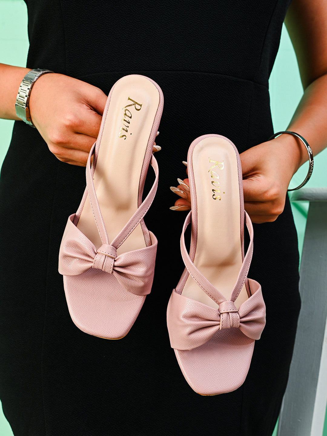 Ravis Bow Slingback Heels for Women