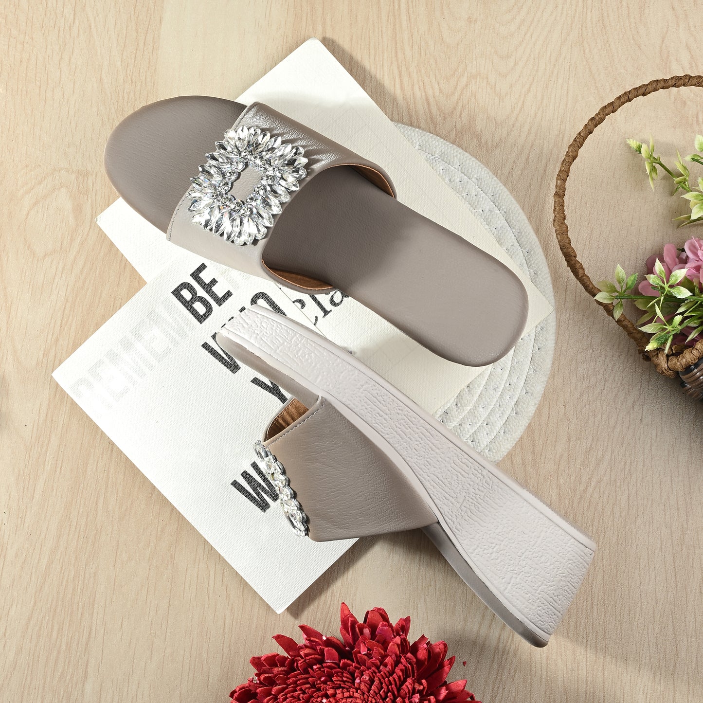 RAVIS Fancy Slip-On with Embellished Buckle