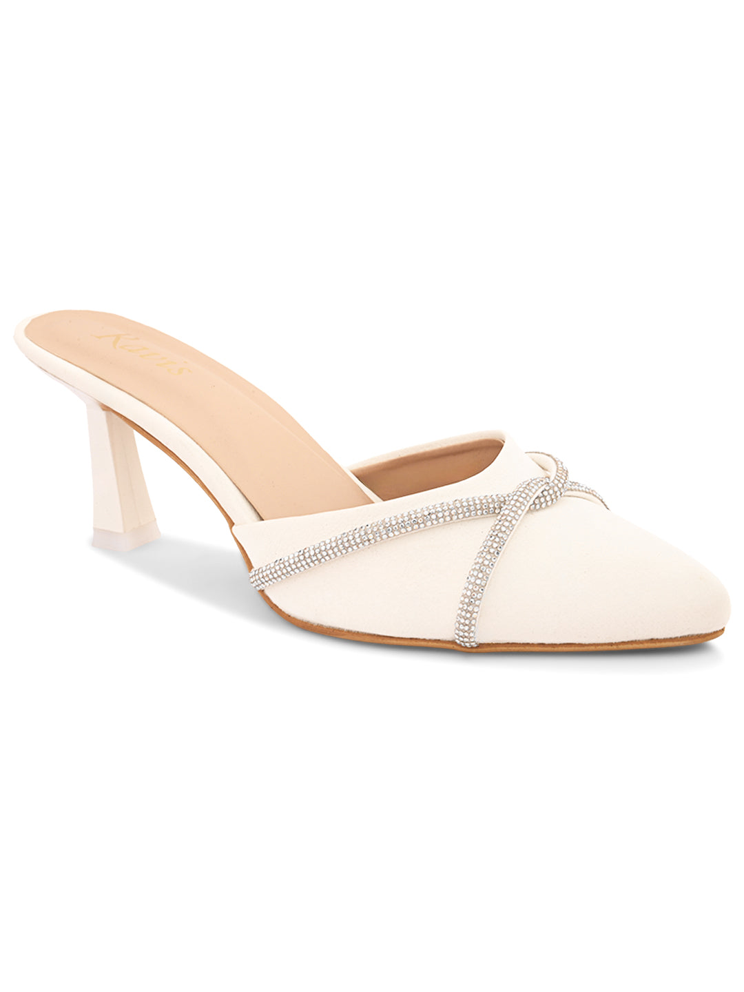 Ravis Ethnic Pointed Heels for Women – Traditional Party Wear Slip-Ons