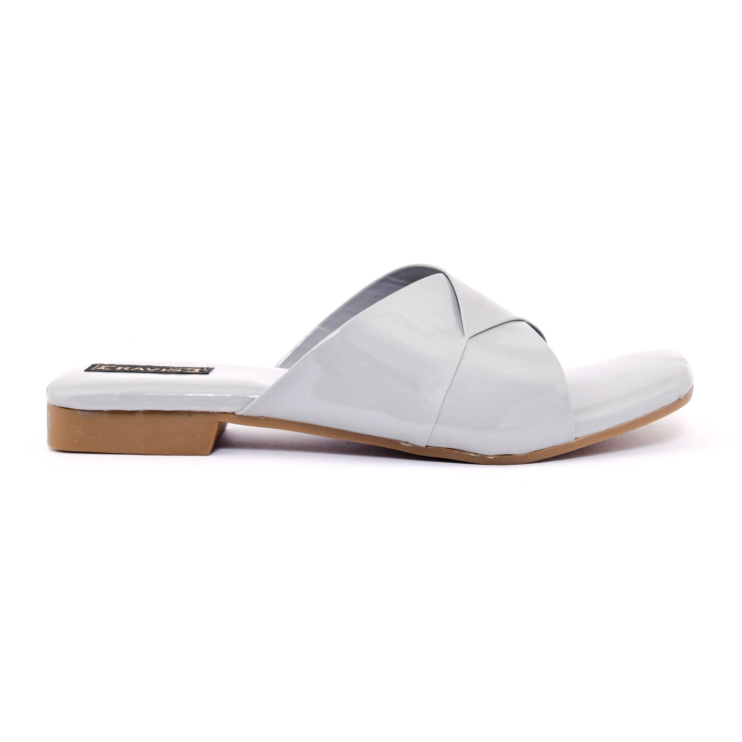 RAVIS Glossy Cross-Strap Flats