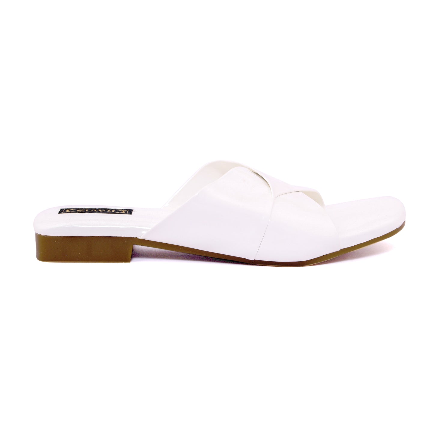 RAVIS Glossy Cross-Strap Flats