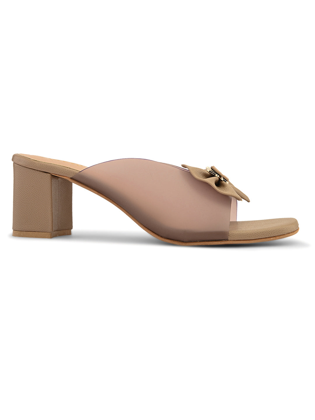 Ravis Transparent Bow Slip-On Heels ( Party & Office Wear)