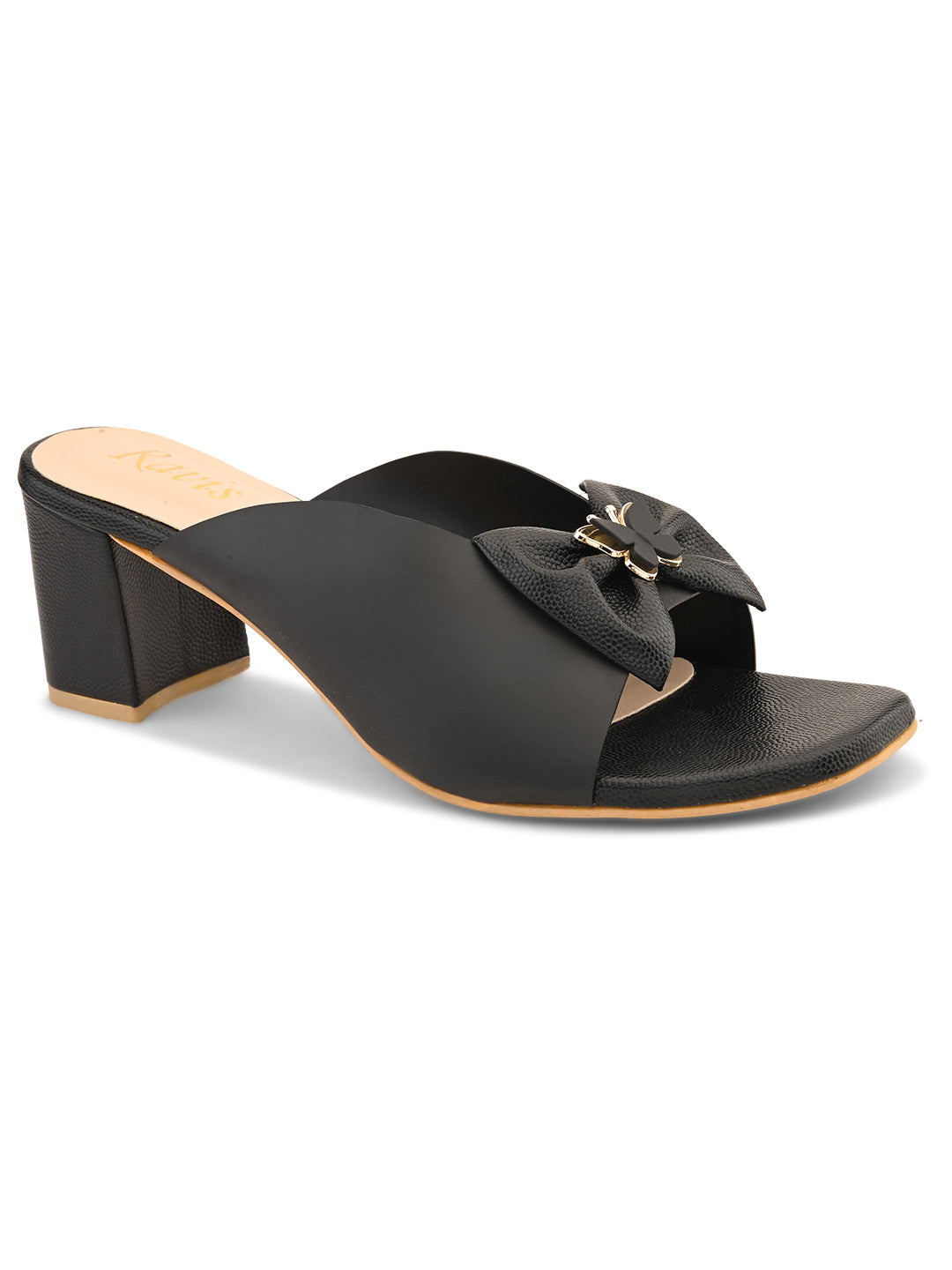 Ravis Transparent Bow Slip-On Heels ( Party & Office Wear)