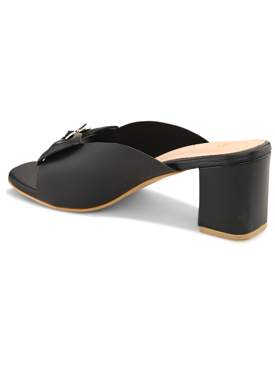 Ravis Transparent Bow Slip-On Heels ( Party & Office Wear)