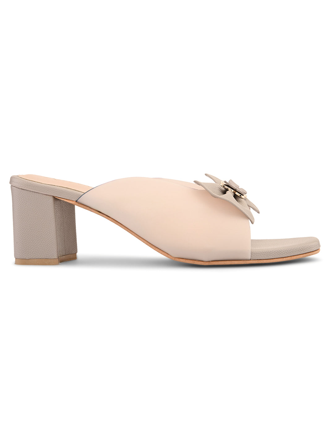 Ravis Transparent Bow Slip-On Heels ( Party & Office Wear)
