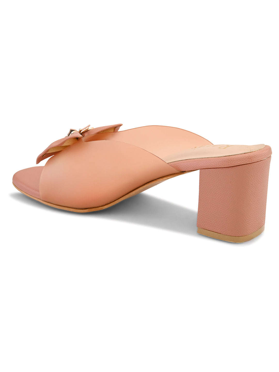 Ravis Transparent Bow Slip-On Heels ( Party & Office Wear)