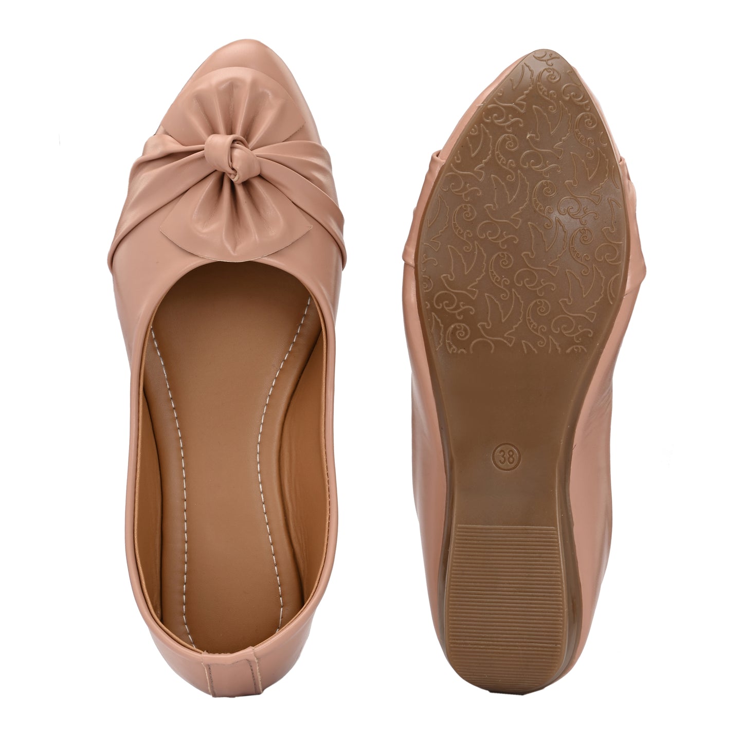 Ravis Bow Ballerina Flats – Soft Sole Daily Wear Slip-On Shoes for Women