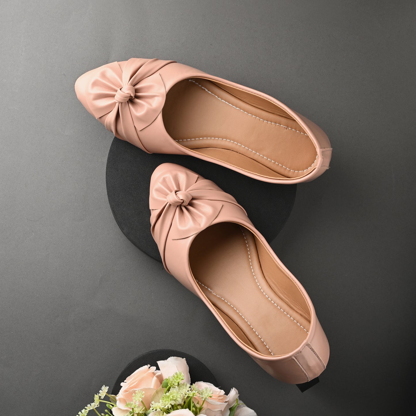 Ravis Bow Ballerina Flats – Soft Sole Daily Wear Slip-On Shoes for Women