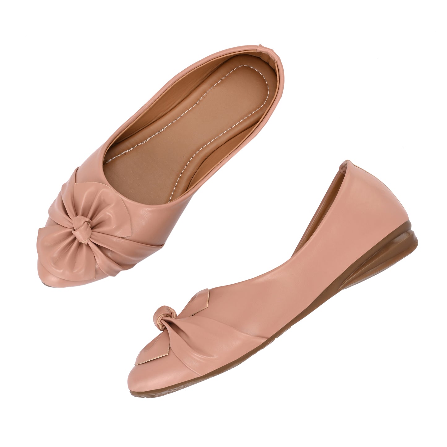 Ravis Bow Ballerina Flats – Soft Sole Daily Wear Slip-On Shoes for Women