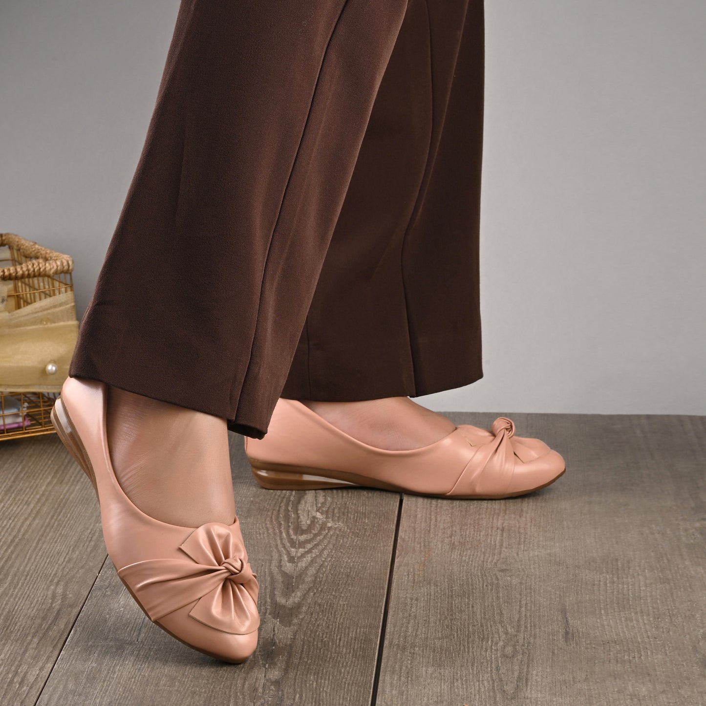 Ravis Bow Ballerina Flats – Soft Sole Daily Wear Slip-On Shoes for Women