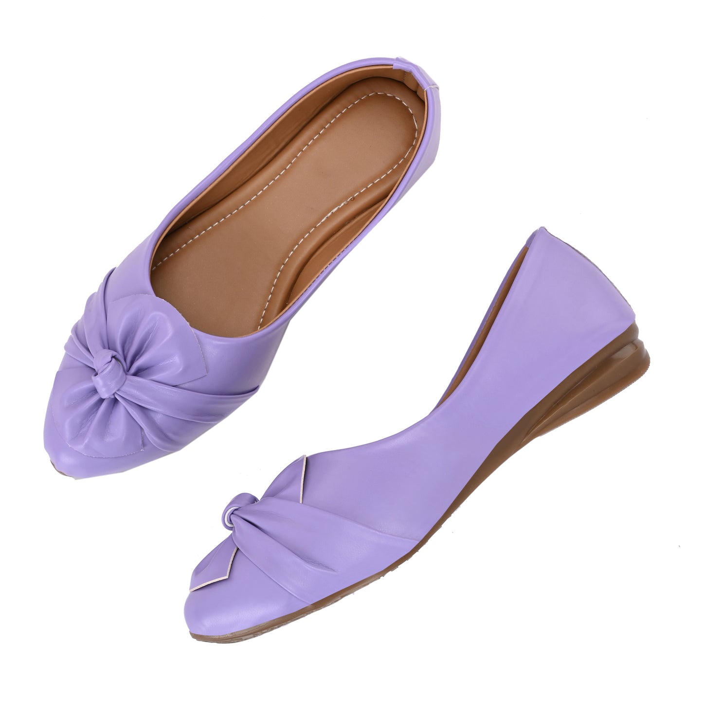 Ravis Bow Ballerina Flats – Soft Sole Daily Wear Slip-On Shoes for Women