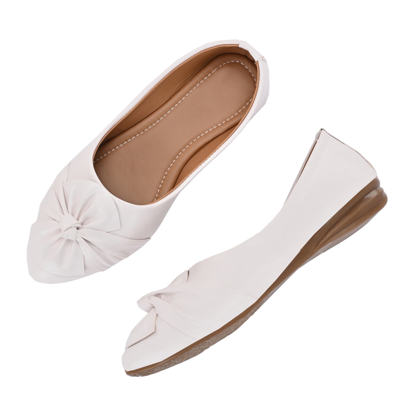 Ravis Bow Ballerina Flats – Soft Sole Daily Wear Slip-On Shoes for Women