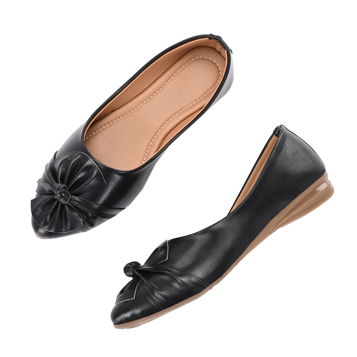 Ravis Bow Ballerina Flats – Soft Sole Daily Wear Slip-On Shoes for Women