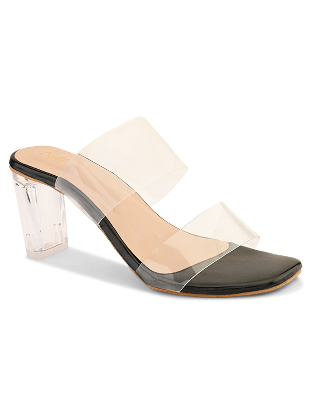 Ravis Transparent Block Heels for Women – Clear Strap | Party Wear Sandals