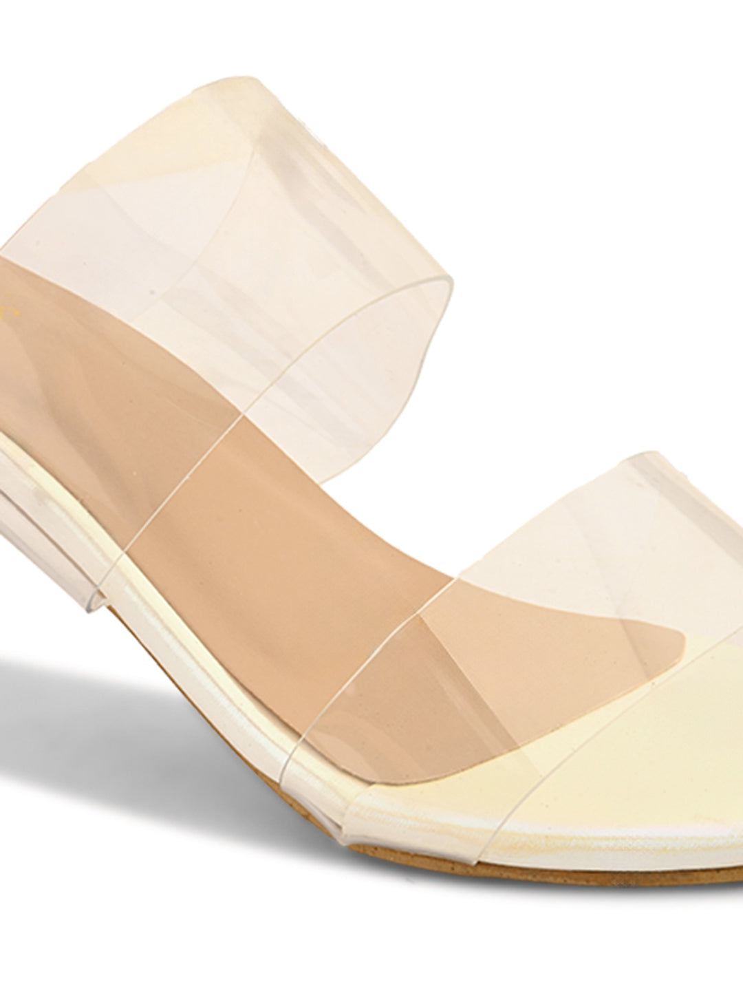 Ravis Transparent Block Heels for Women – Clear Strap | Party Wear Sandals