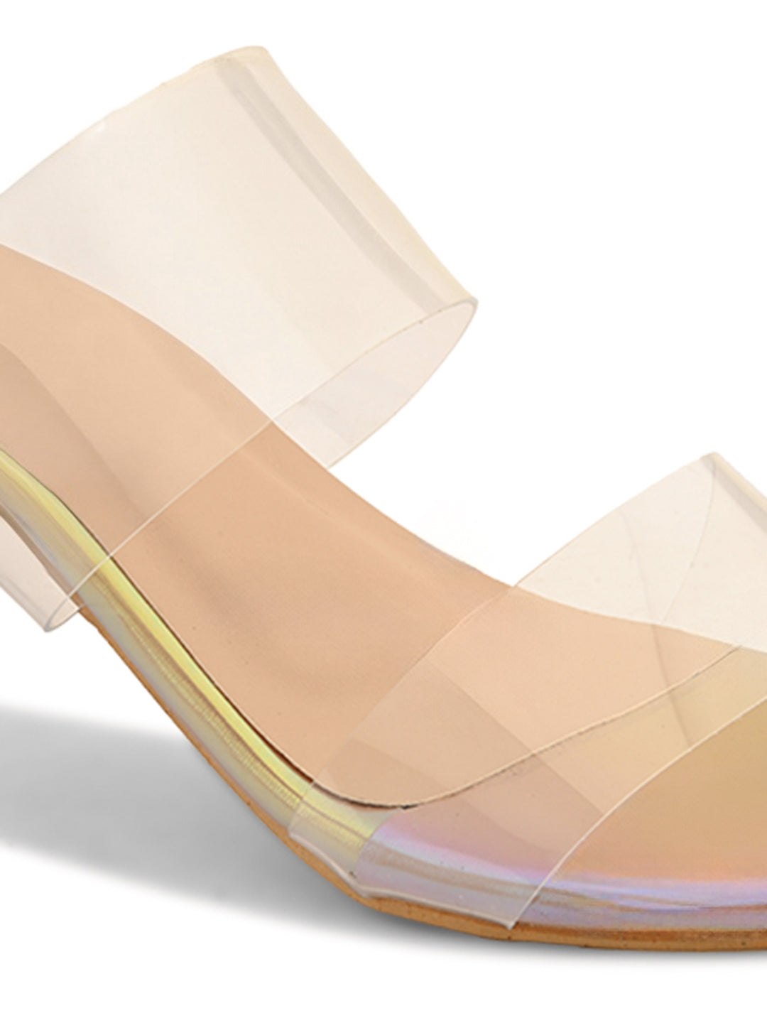 Ravis Transparent Block Heels for Women – Clear Strap | Party Wear Sandals