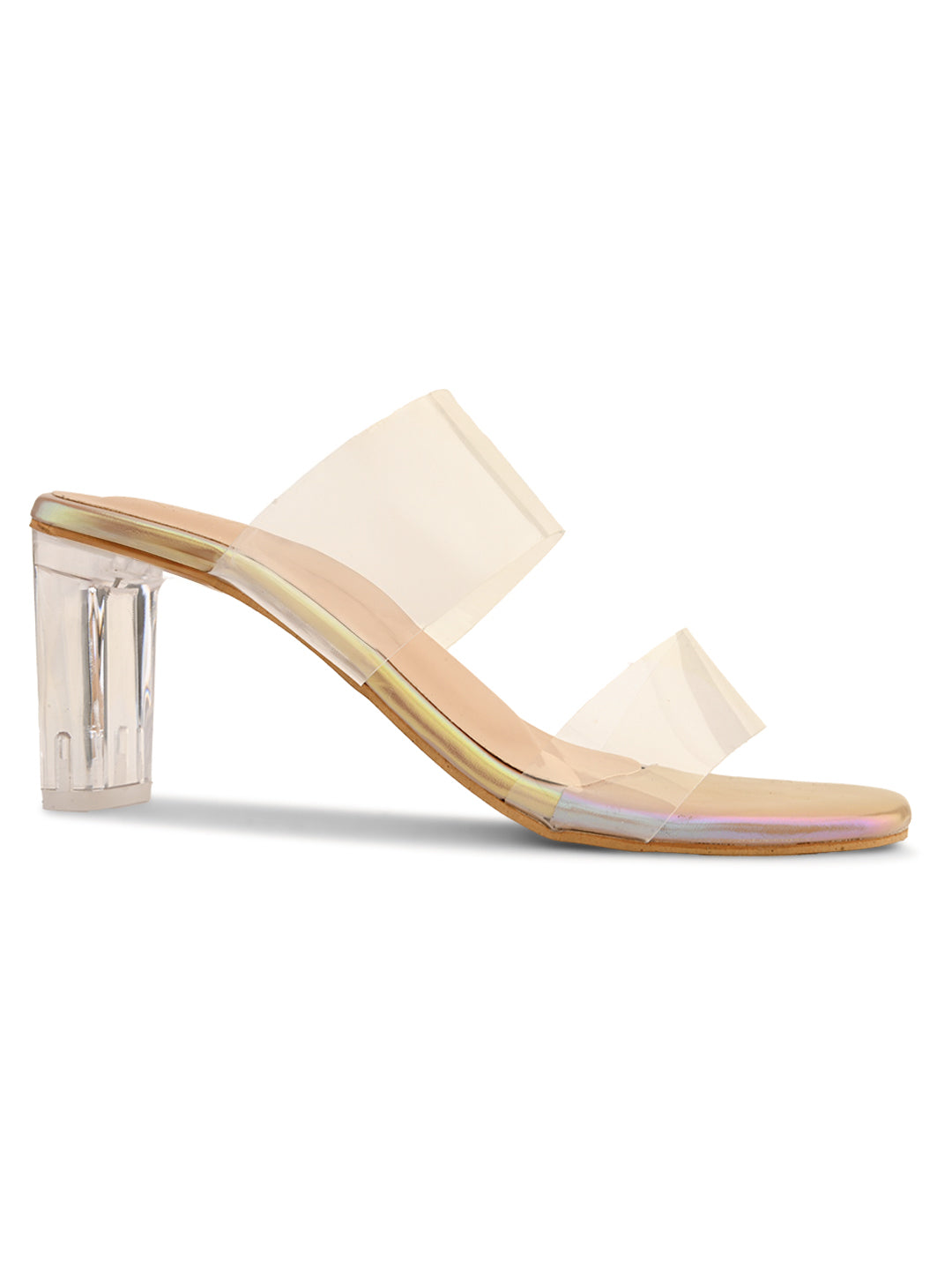 Ravis Transparent Block Heels for Women – Clear Strap | Party Wear Sandals