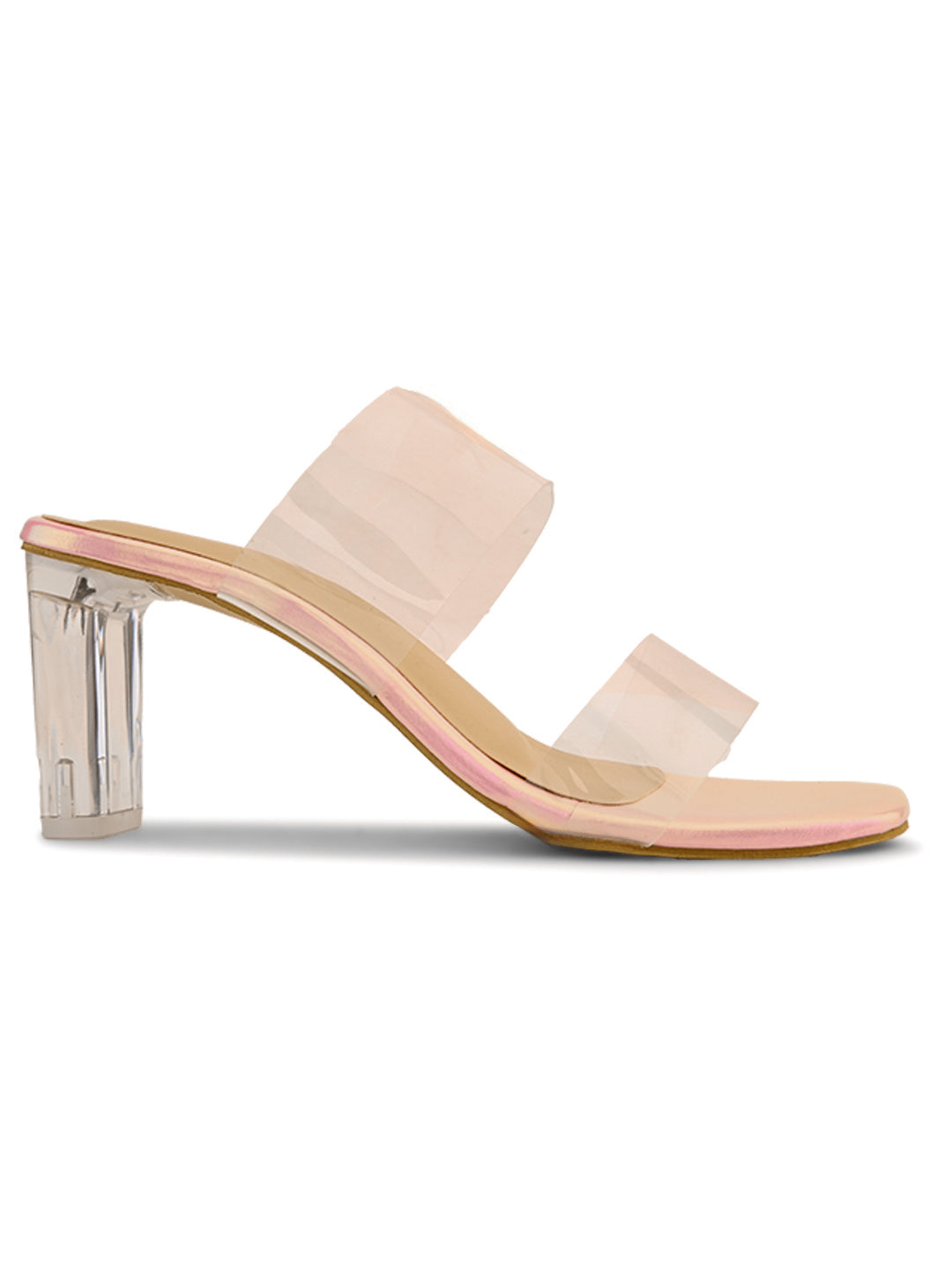 Ravis Transparent Block Heels for Women – Clear Strap | Party Wear Sandals