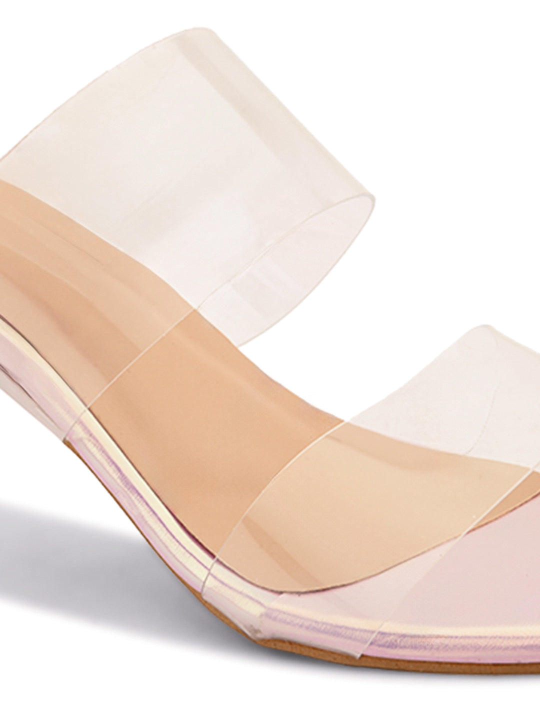 Ravis Transparent Block Heels for Women – Clear Strap | Party Wear Sandals