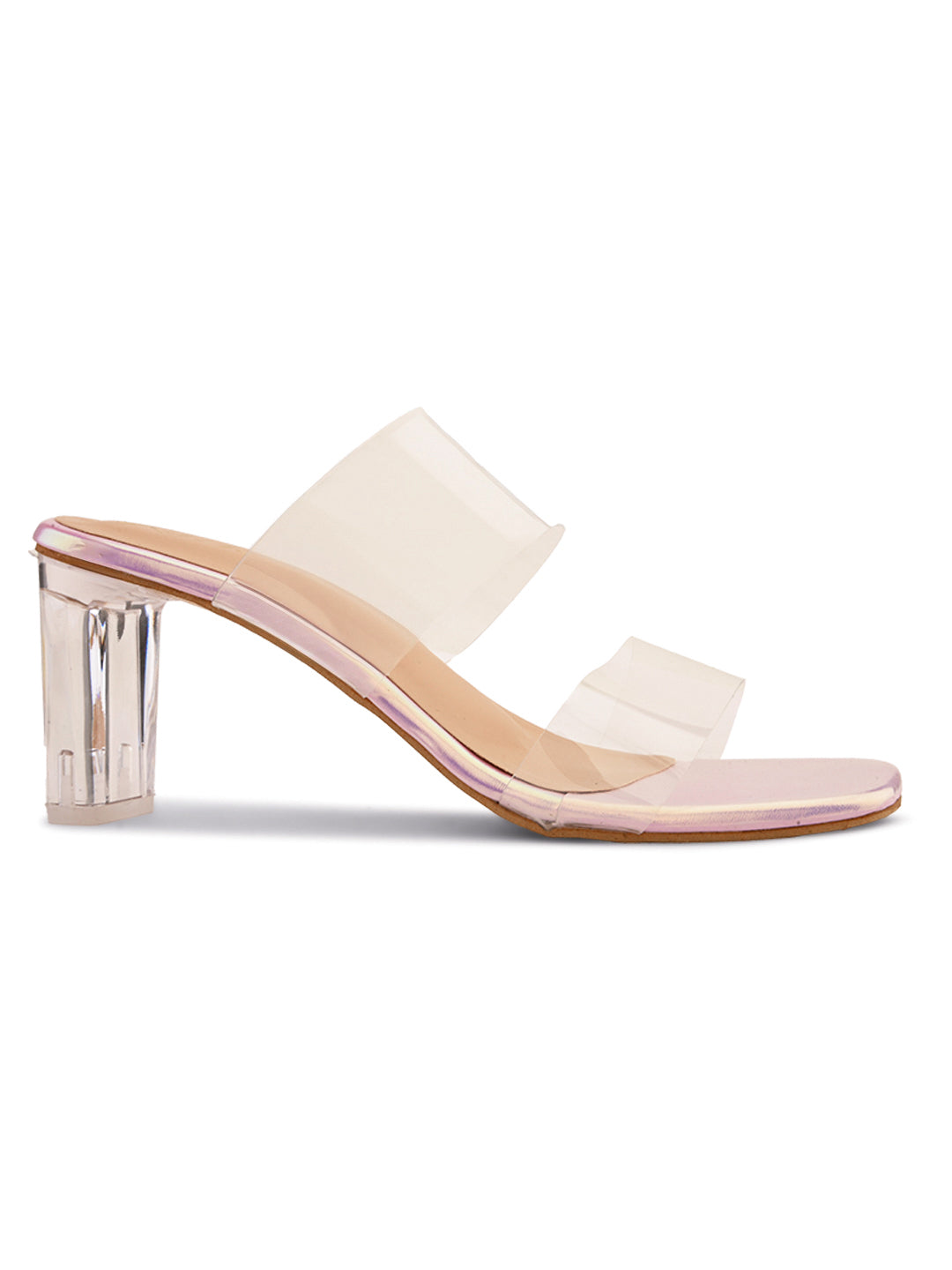 Ravis Transparent Block Heels for Women – Clear Strap | Party Wear Sandals