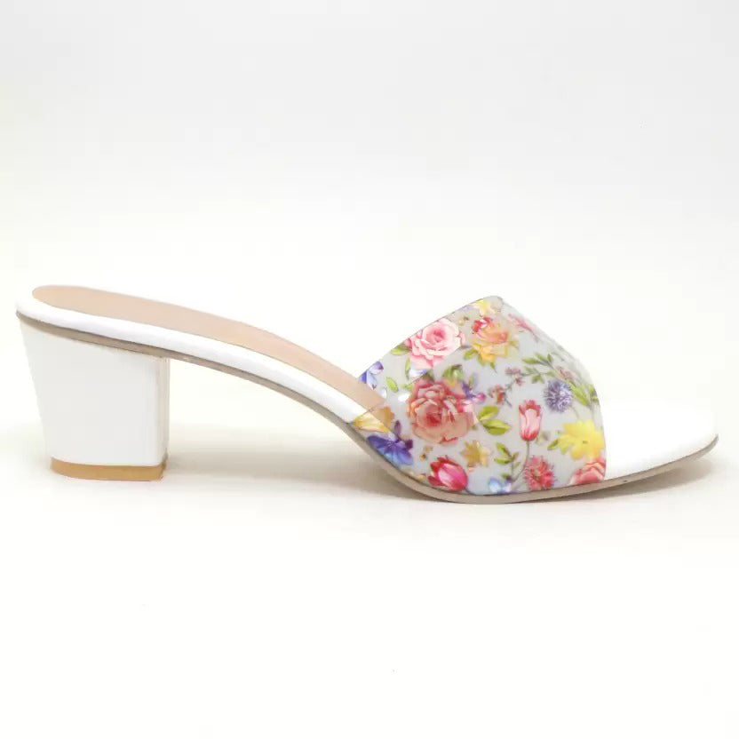 RAVIS Floral Block Heel Slippers for Women – Trendy & Comfortable
