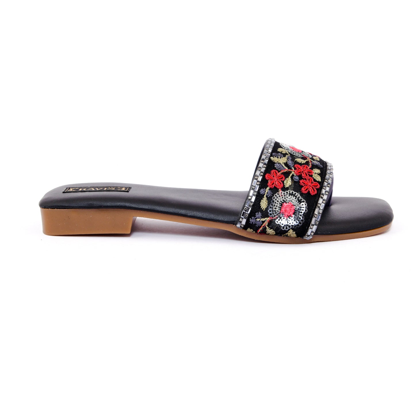 RAVIS Floral Embroidered Ethnic Flats