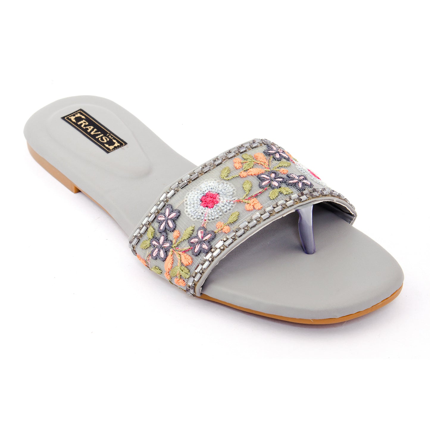 RAVIS Floral Embroidered Ethnic Flats