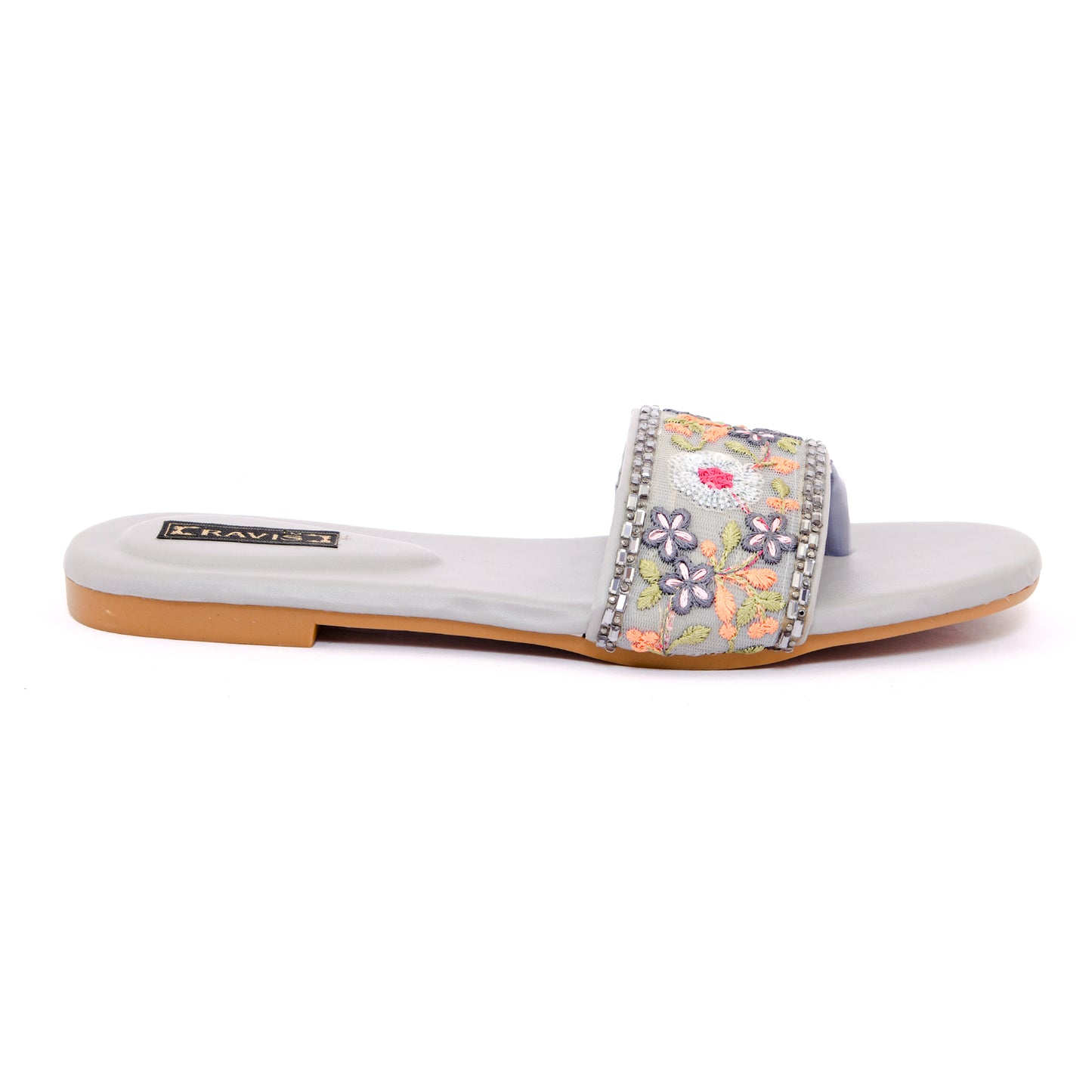 RAVIS Floral Embroidered Ethnic Flats
