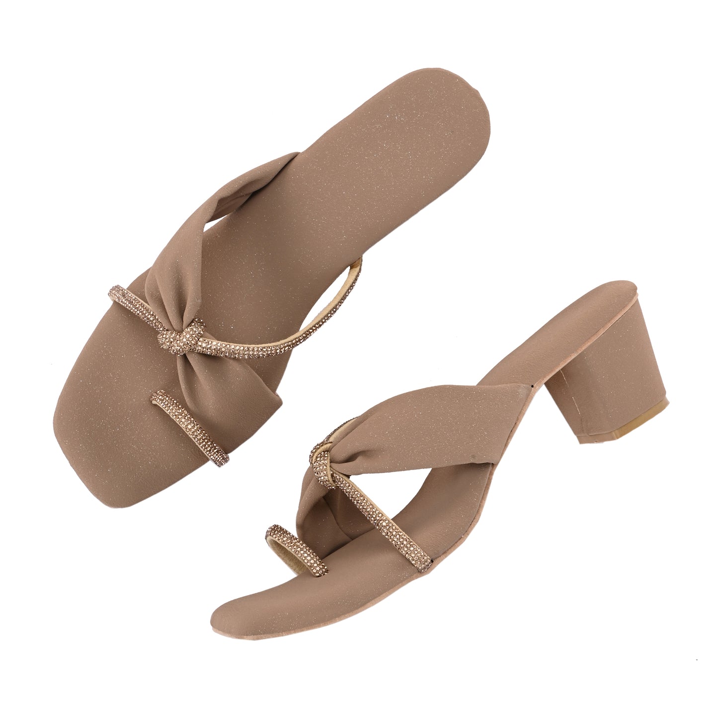 RAVIS GleamChain Statement Heels
