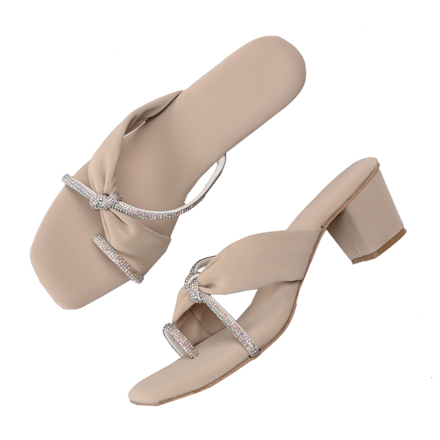 RAVIS GleamChain Statement Heels