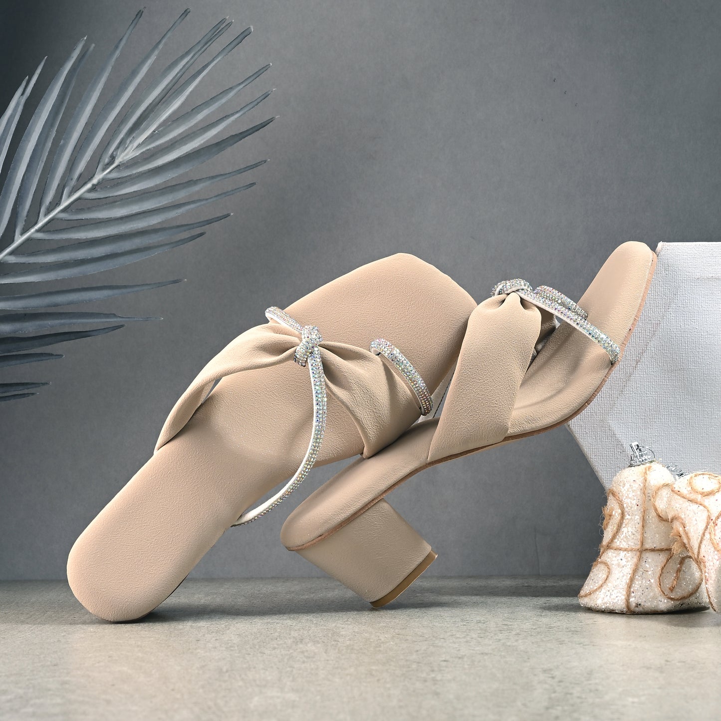 RAVIS GleamChain Statement Heels
